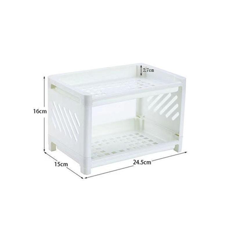 1pc Desktop Storage Rack, Multi-Layer Plastic Organizing Shelf for Cosmetics and Jewelry, Versatile Bathroom and Kitchen Home Organizer, Multilayer Storage, Home Decor Organiser