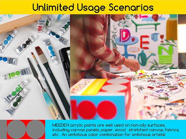 MEEDEN Heavy Body Acrylic Paint Sets, 100 Colors Acrylic Paint Tubes, Non-toxic 0.41 fl Oz /12ml Acrylic Paints for Adults, Beginners Art Painting Art Materials MEEDEN Heavy Body Acrylic Paint Sets, 100 Colors Acrylic Paint Tubes, Non-toxic 0.41 fl Oz /12ml Acrylic Paints for Adults, Beginners Art Painting Art Materials