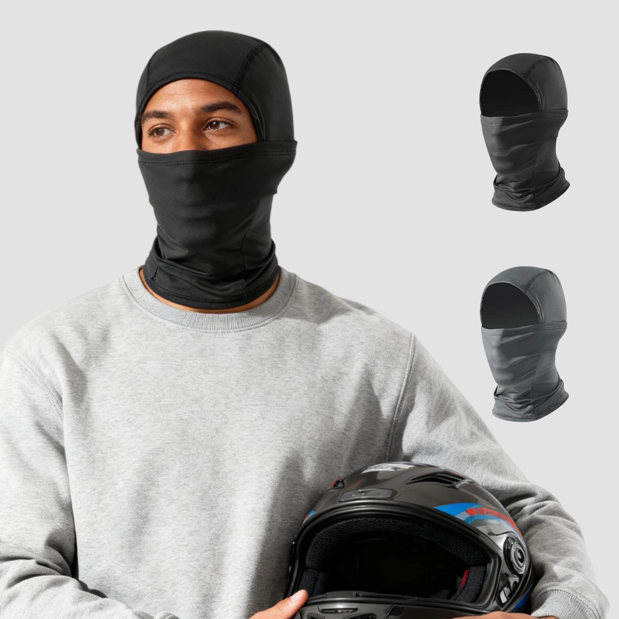 Pure Nylon Spandex Four-Way Stretch Headband, Windproof Full Face Mask, Skiing Daily Use, Tiktok Trendy Influencer Style