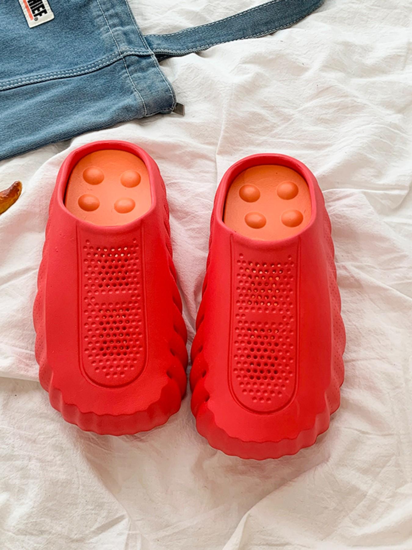 2026 Style Massage Slippers, Couples' Comfortable Soft Outdoor Sports Shoes, Men's Toe-Over Slippers, All Seasons Eva Material