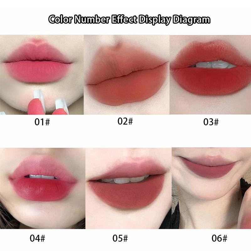 Long Lasting Lip Gloss, 6 Counts/set Matte Liquid Lipstick Easy Coloring, for All Occasions Lip Makeup, Girls and Women Makeup Accessories, Moisturizing, Glaze Long Lasting Lip Gloss, 6 Counts/set Matte Liquid Lipstick Easy Coloring, for All Occasions Lip Makeup, Girls and Women Makeup Accessories, Moisturizing, Glaze