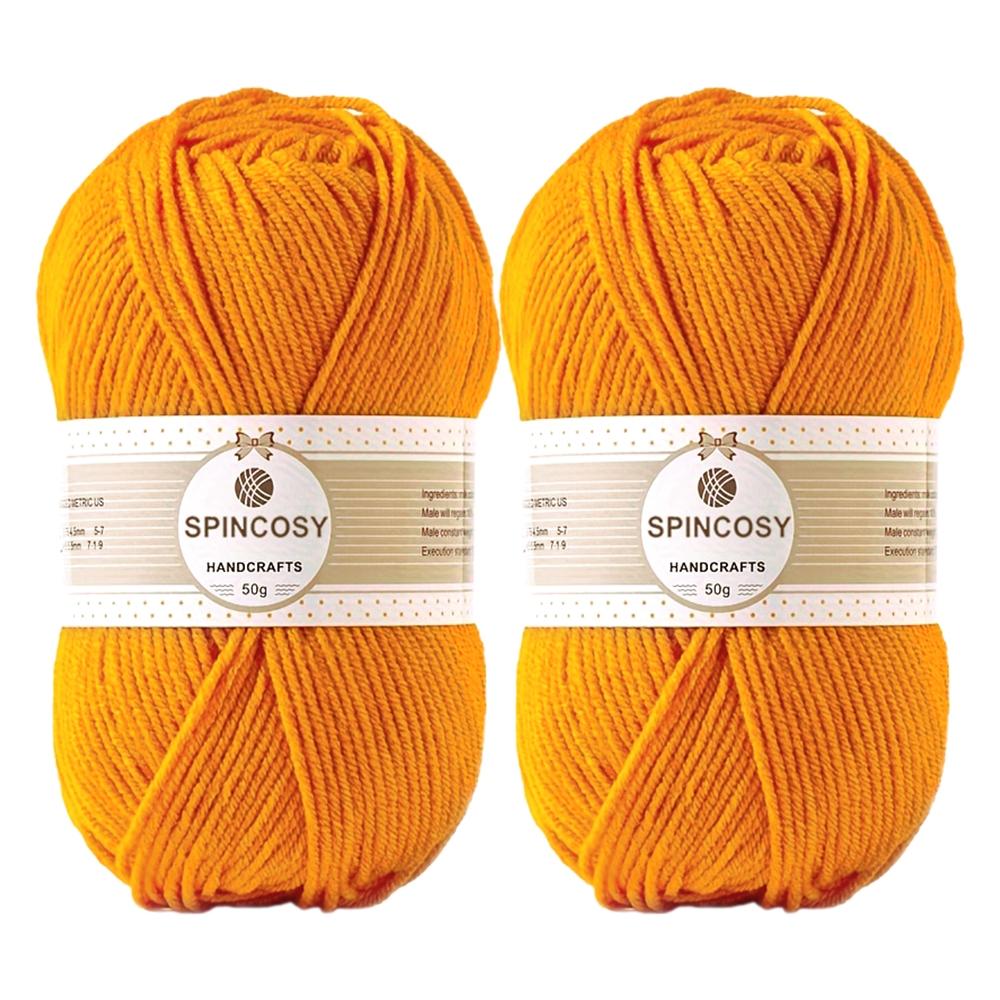 2-Pack 4-Strand Acrylic Yarn, Soft and Skin-Friendly, Ideal for Crocheting Clothes, Dolls, Bags, and Various Handicrafts