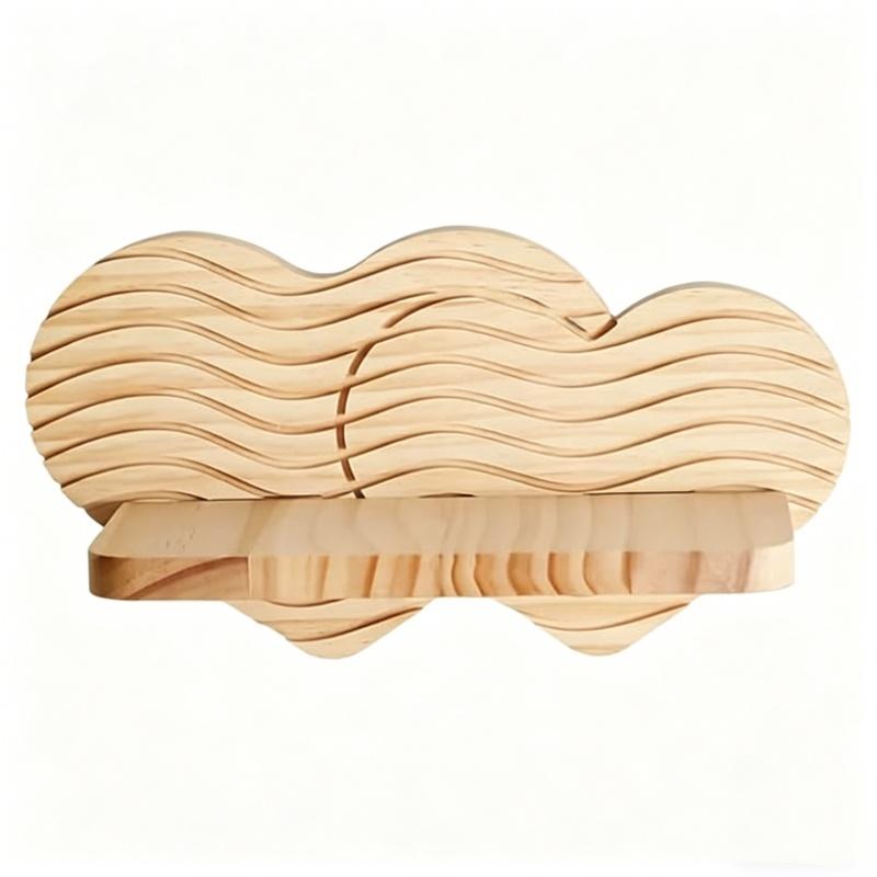 Universal Wall-Mounted Floating Shelf, Wooden Rustic Storage Display Rack, Durable Shelving for Bedroom, Living Room, Bathroom, Kitchen, Office