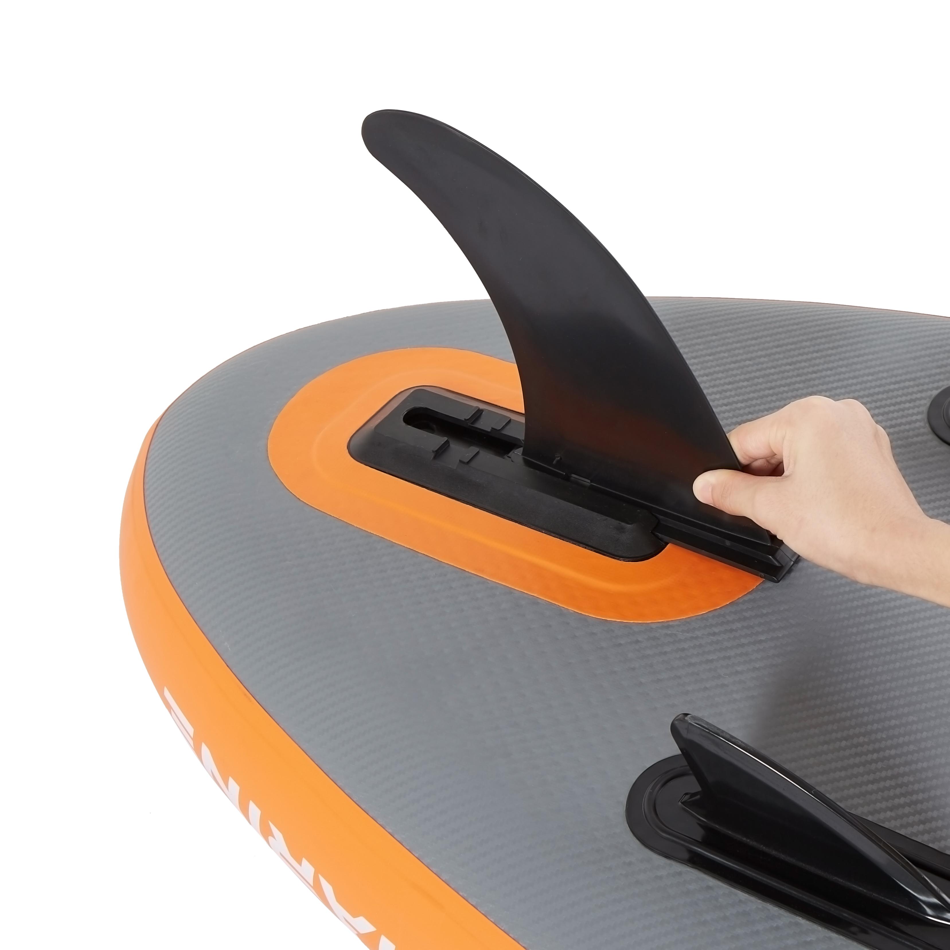 PRO MARINE 10'/12' Inflatable Stand up Paddle Boards Adjustable Paddle SUP Carry Bag & Fast Pumping Orange FathersDayGift