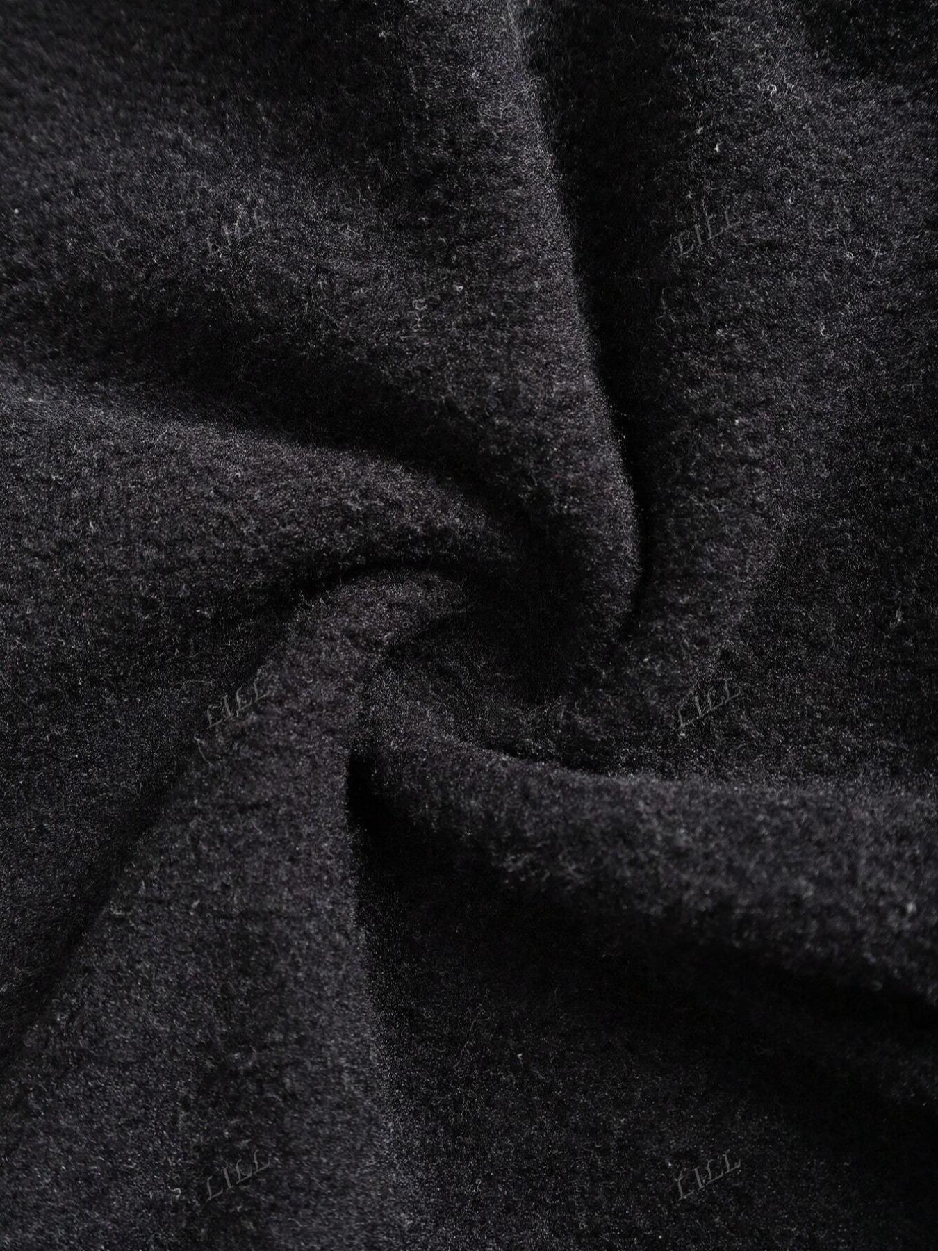 Cotton, women's vintage distressed "GOD IS GOOD" letter print, plush round neck sweatshirt and plush trousers two-piece set, loose casual long-sleeved pullover and elastic trousers, autumn and winter daily wear, plush suit