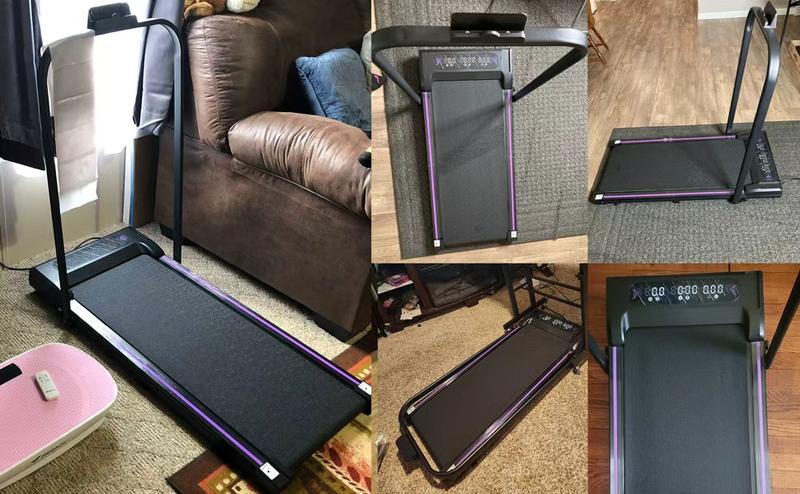 SAYGOGO Foldable Treadmill, 300 lb Capacity Walking Pad 2.5HP Treadmill Under Desk, Portable Treadmill for Home and Office, Folding Treadmill 2 in 1 with Remote Control, LED Display