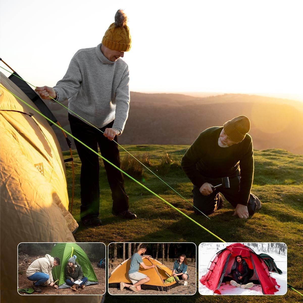 18cm/7in Aluminium Alloy Tent Pegs, 10pcs Camping Ground Nails, Camp Picnic Tent Stakes, Hiking Beach Sunshade Tarp Tent Nail