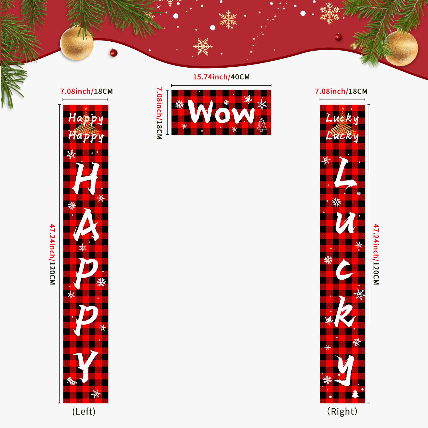 Classic Chinese New Year Couplet Set, Spring Festival Decorations, Self Adhesive Door & Wall Stickers, Universal Home Accessory