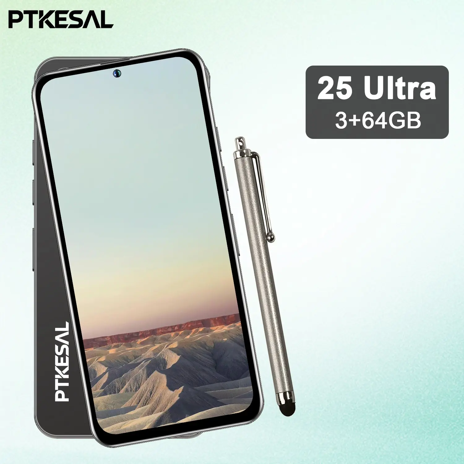 PTKESAL-25 Ultra 6.56 inches 720 × 1520 wide field of view 3800mAh long-lasting power supply 3GB+64GB MTK6739 500+13 million dual cameras Android 10.0 4G dual card dual standby Bluetooth WiFi eye opening