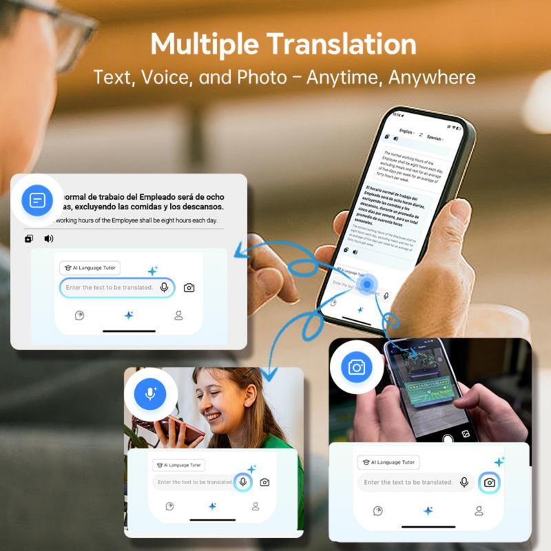 PolyPal P1 7-in-1 AI Translator Earbuds, 138 Languages & Accents, Real-Time Translation, Bluetooth Wireless Earphones for Travel, Meetings, Immigration, Study Abroad, Language Learning&Music (Use with PolyPal App)