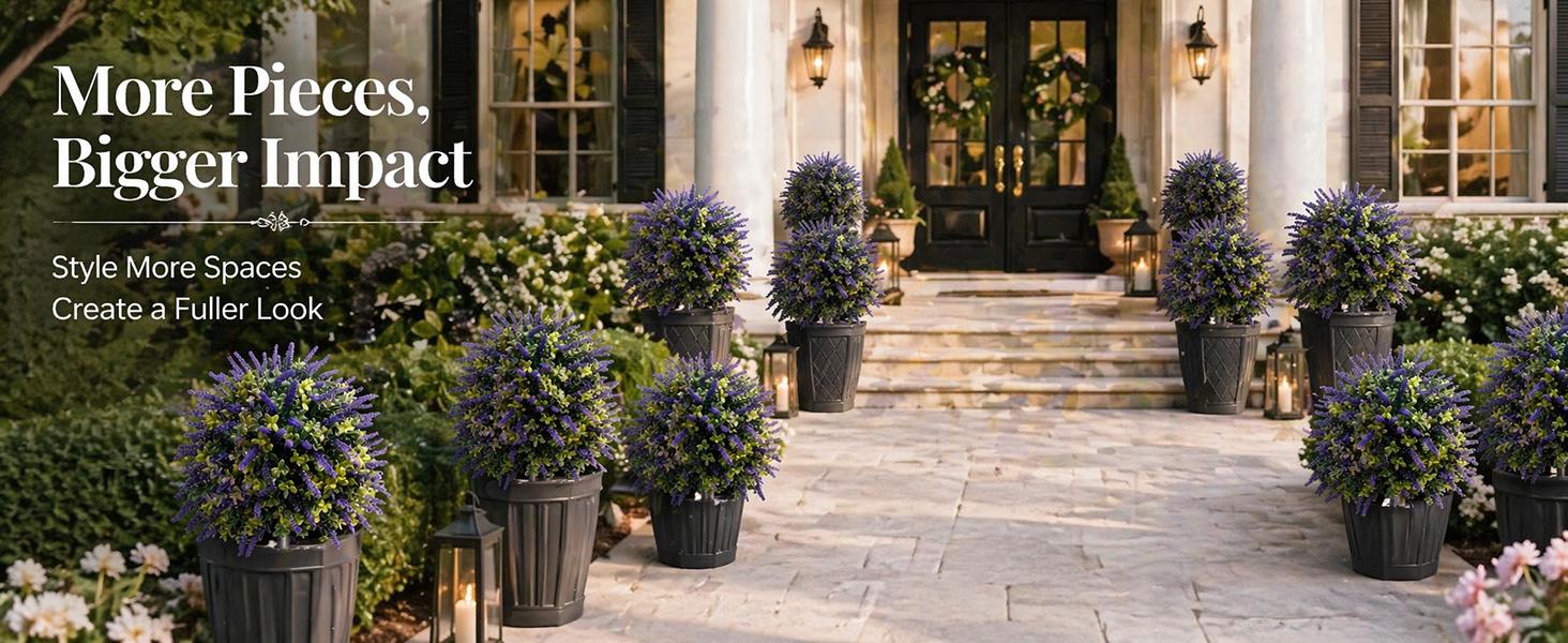 Artificial Topiary and Boxwood Topiary Set of 2 - 23.6" H x 17.7" W UV Resistant Faux Greenery Balls with 7.8" Ground Stakes, Planter Insert Urn Filler for Front Door, Porch, Entryway Artificial Topiary and Boxwood Topiary Set of 2 - 23.6" H x 17.7" W UV Resistant Faux Greenery Balls with 7.8" Ground Stakes, Planter Insert Urn Filler for Front Door, Porch, Entryway