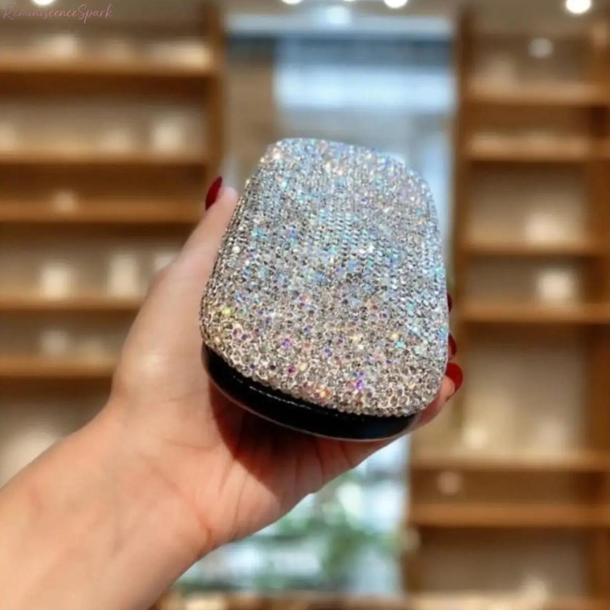 Sparkle Rhinestone Glasses Case, Glam Luxury Protective Storage Holder for Sunglasses, Fashion Portable Accessory Ideal for Travel, Daily Carry & Premium Gift Giving