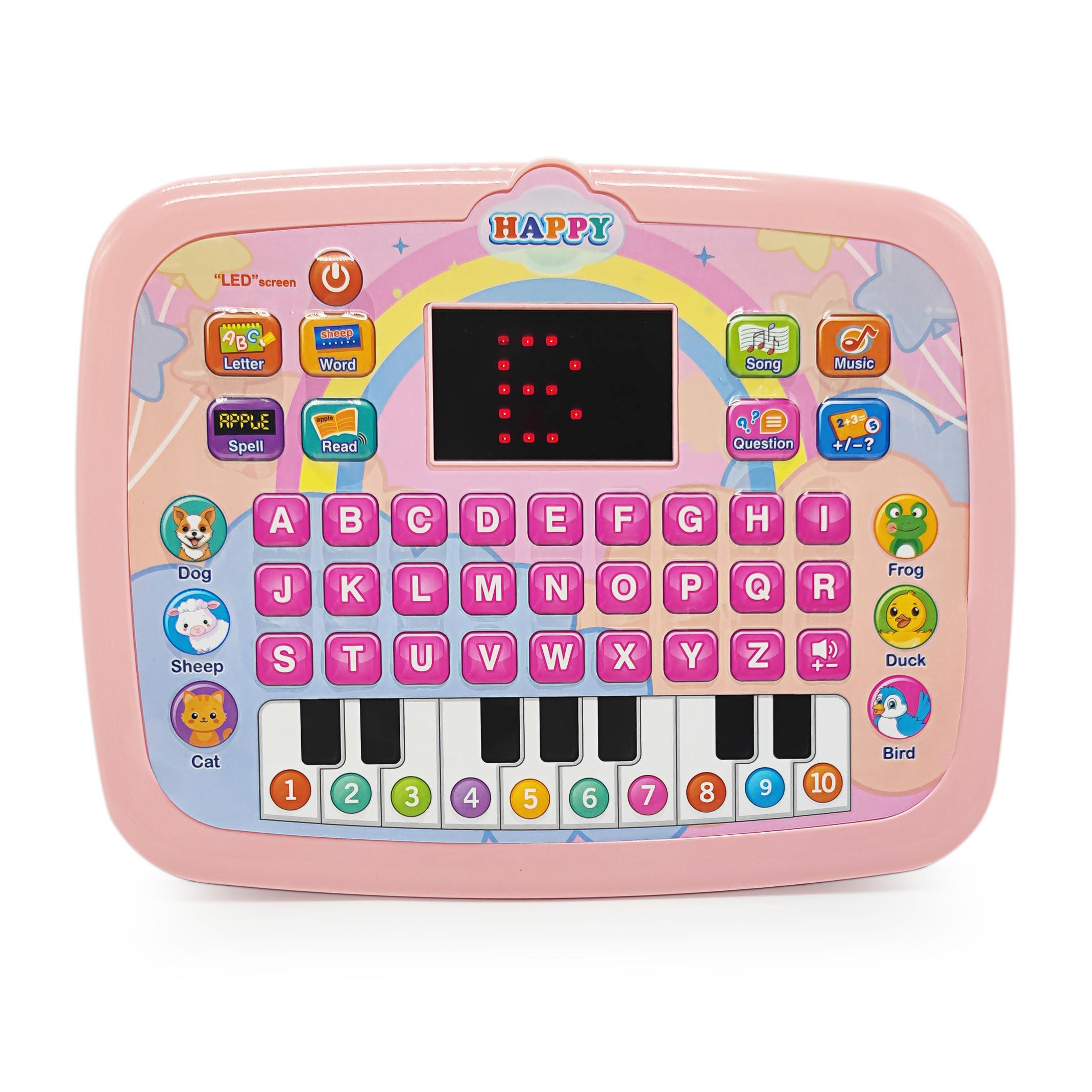 English Learning Machine, Educational Toy with LED Screen, 8 Modes Including 6 Learning and 2 Music Modes, Requires Aa Batteries