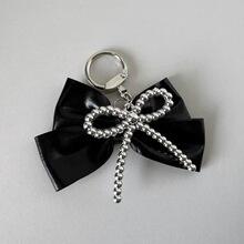 Korean Ins Silver Bow Keychain |   Retro Y2K Aesthetic |   Cute Cool Bag Charm Pendant
