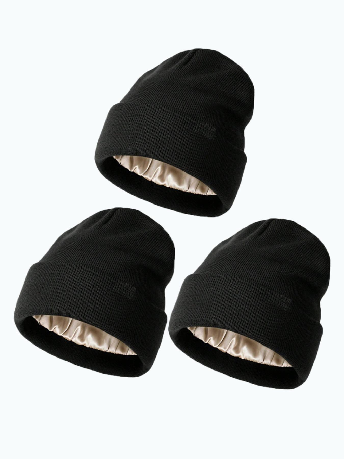 Solid Color Beanie Hat, Casual Soft Comfortable Beanie Hat for Fall & Winter, Fashion Accessories for Both Men & Women, Fitted Hat