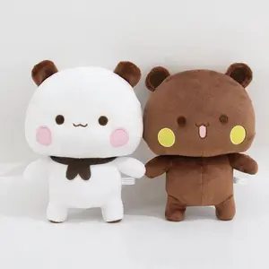Cute Bubu and Dudu Panda Plush Doll Soft Sleeping Buddy Kawaii Cartoon Fluffy Bear Toy Car Sofa Decor Christmas/Birthday Gift