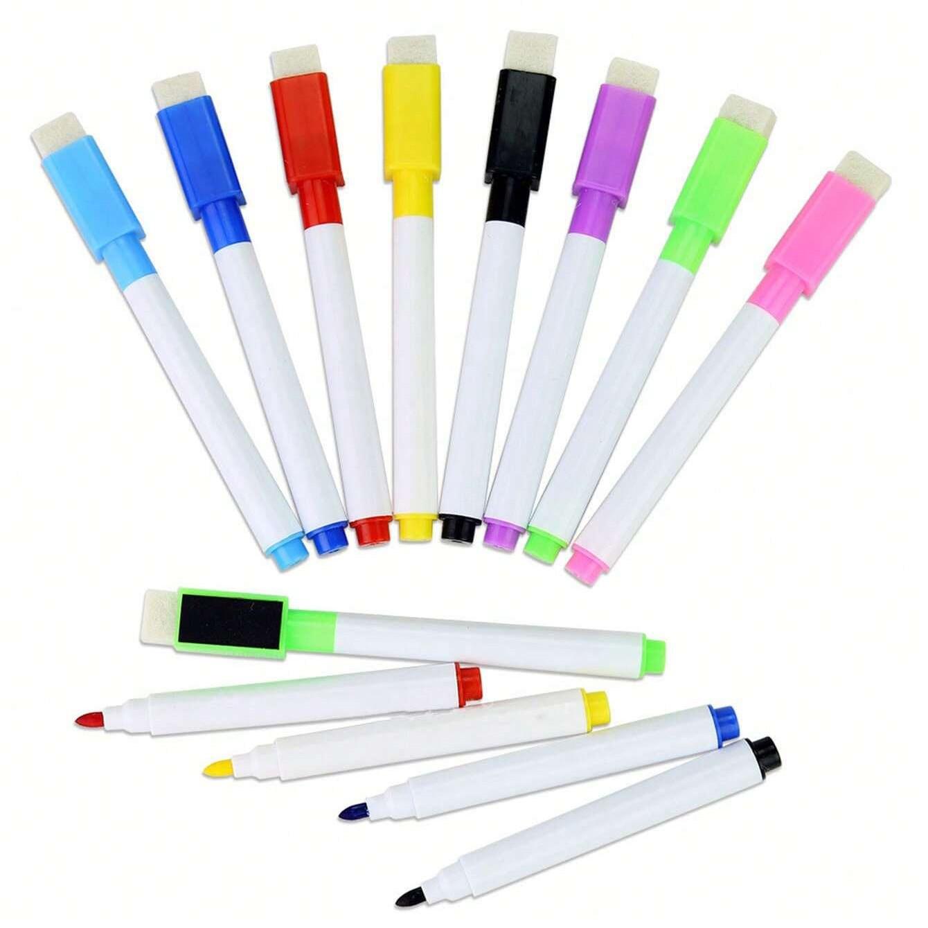 50-Piece Dry Erase Pen Set with Rubber Caps, Mini Whiteboard & Blackboard Pens, Lightweight, No Power Needed, Ideal for Office & Classroom Use