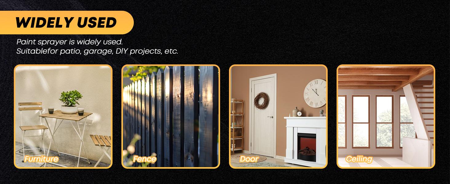 Paint Sprayer 1000W High Power Electric Spray Paint with Adjustable Spray Width Knob 4 Nozzles,Easy to Clean for Paint Sprayer for Furniture Garder Chairs Fence Walls Door Etc Paint Sprayer 1000W High Power Electric Spray Paint with Adjustable Spray Width Knob 4 Nozzles,Easy to Clean for Paint Sprayer for Furniture Garder Chairs Fence Walls Door Etc