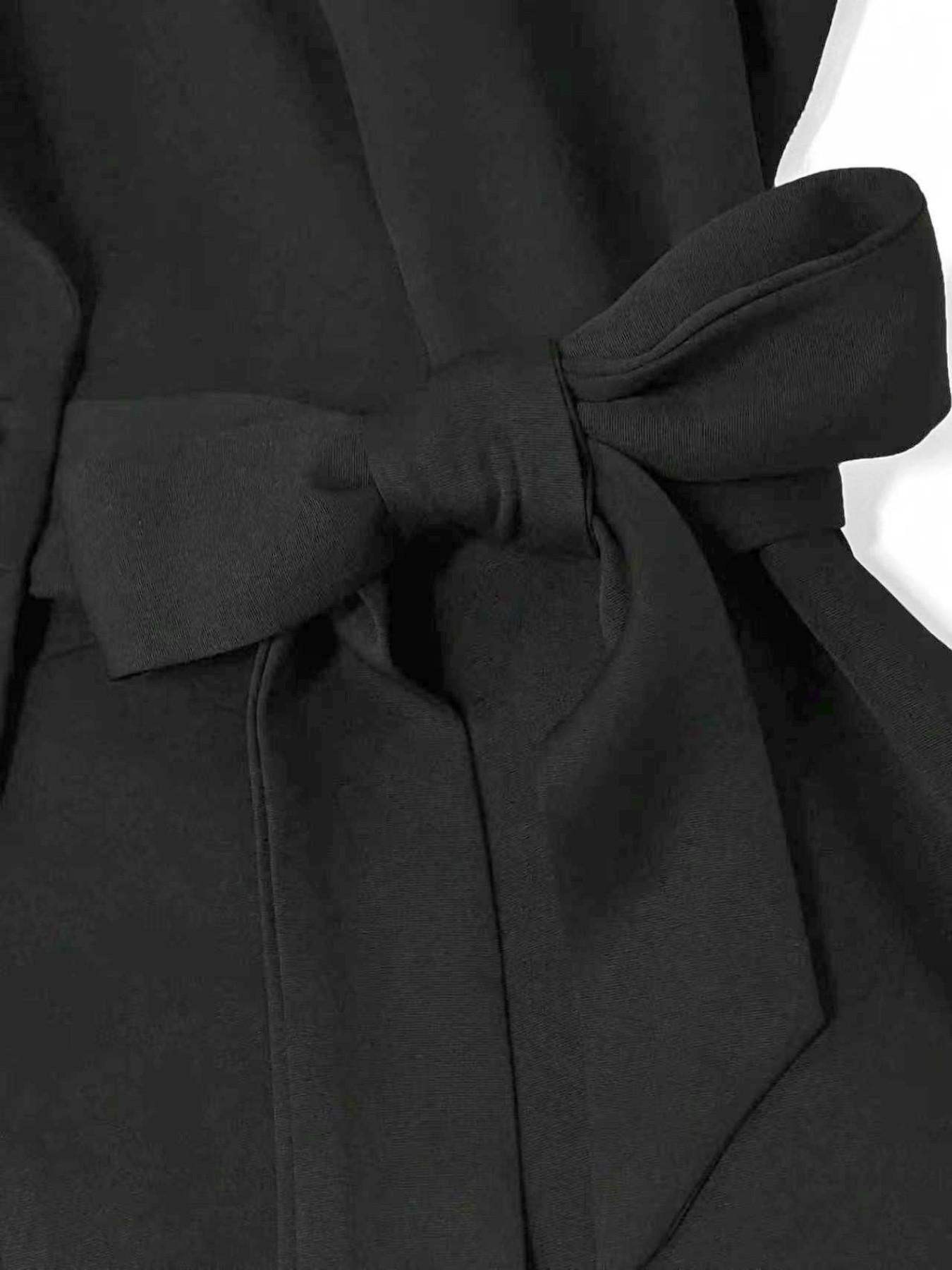 Elegant Formal Office Style Blazer Vest for Women, Fitted Vest Blazer, Sleeveless Notched Lapel, Waist Cinch, Side Bow Tie, Three Button, Slim Fit, Office Outerwear