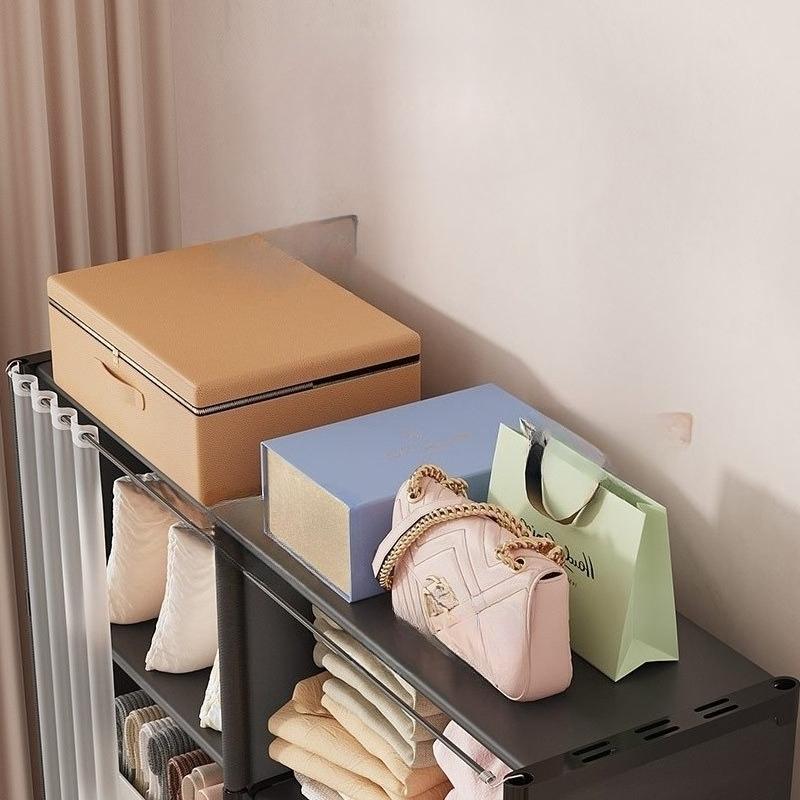 Dustproof Portable Closet, Easy Assembly Clothes Storage Organizer, Multi-layer Wardrobe for Bedroom