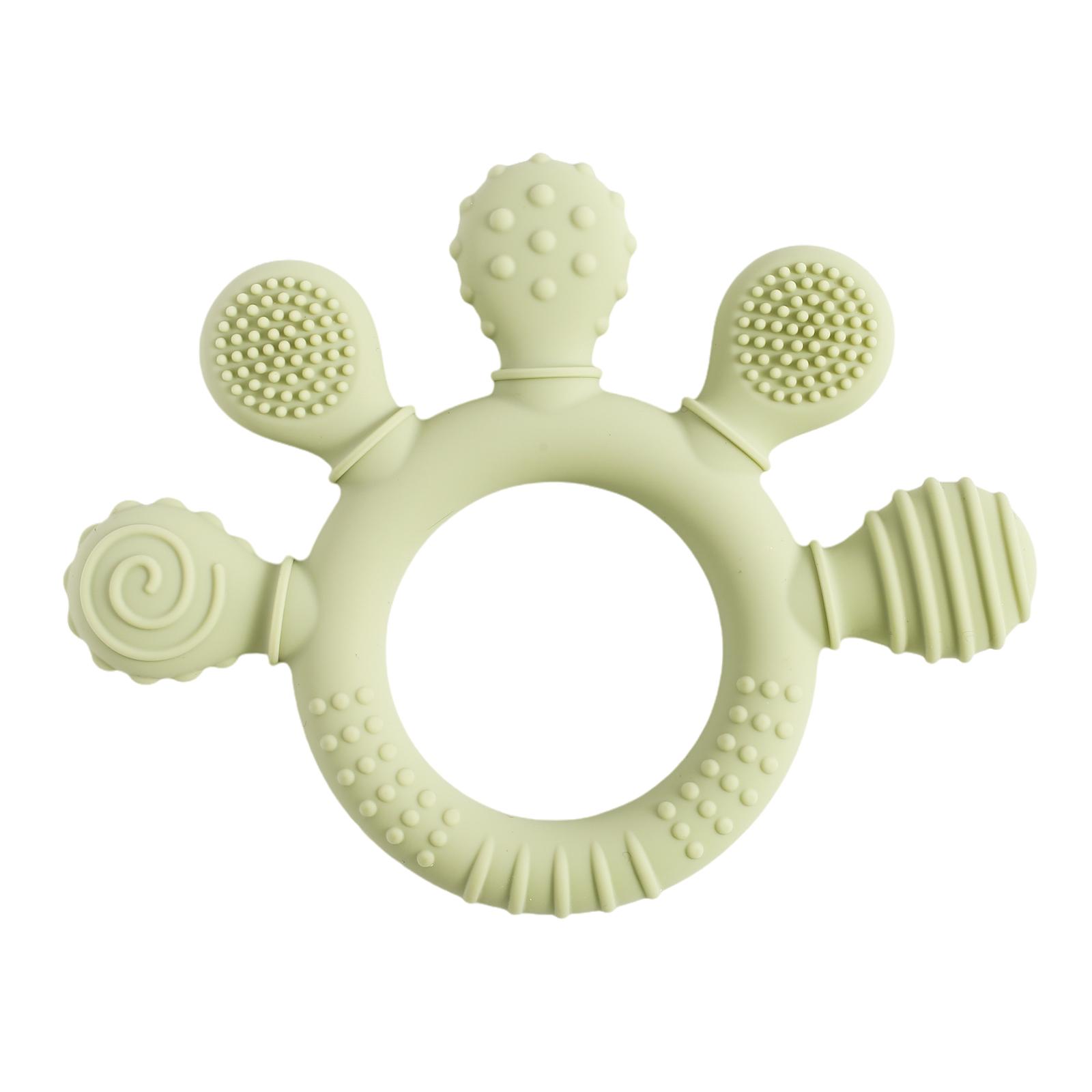 Baby Silicone Teething Ring Toy, Cute Animal-Shaped Teether, BPA-Free, Soothes Sore Gums, Safe Baby Teething Accessory