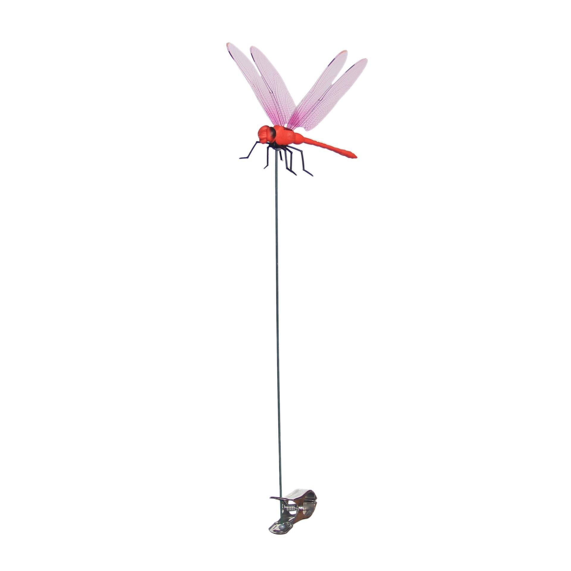 Simulated dragonfly plug rod decorative clip garden green plant creative ornament multi-color optional indoor and outdoor universal