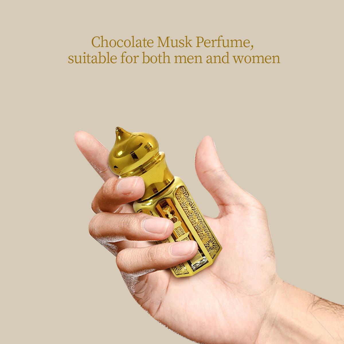 10ml Citrus Vanilla Musk Roll-On Fragrance, Golden Floral Engraved Design, Portable Compact Size, Long-Lasting Subtle Scent, Skin-Friendly Non-Sticky, Ideal for Daily Touch-Ups, Commutes, Dates & Travel