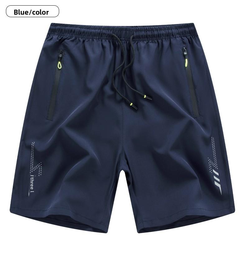 Men's 5-Pack quick drying close fitting sports and leisure gym shorts with breathable bottom, zipper pocket, elastic waistband, multiple sizes, suitable for fitness and outdoor wear
