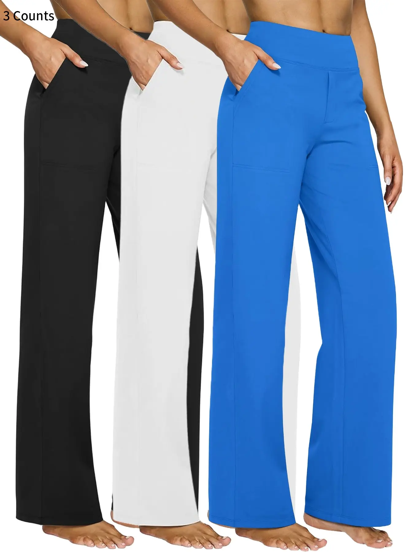 2026 Loose High-Waist Wide Leg Yoga Pants for Women, Knitted Athletic Sweatpants with Pockets, Comfortable Casual Sports Pants 2026 Loose High-Waist Wide Leg Yoga Pants for Women, Knitted Athletic Sweatpants with Pockets, Comfortable Casual Sports Pants