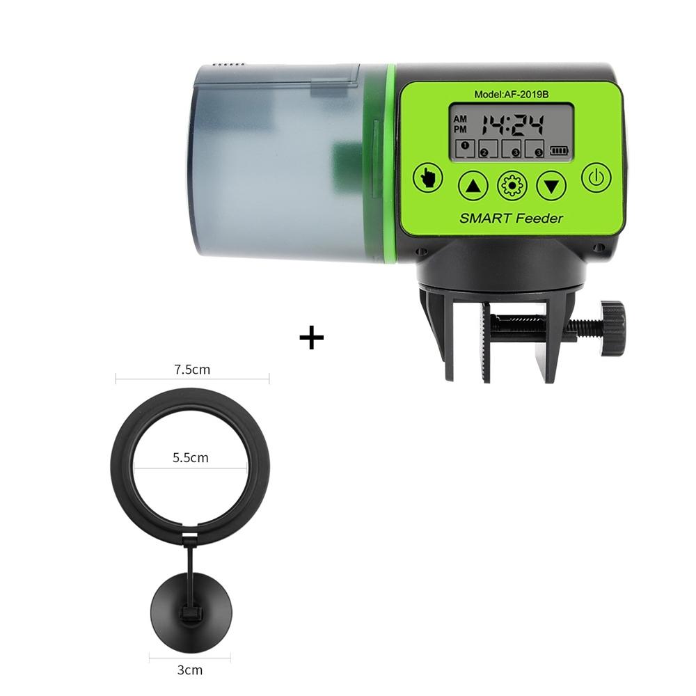 200ML Automatic Fish Feeder with Smart Timer, Battery Powered for Goldfish, Fish Tank, Aquarium and More, Large Capacity Fish Feeding Device