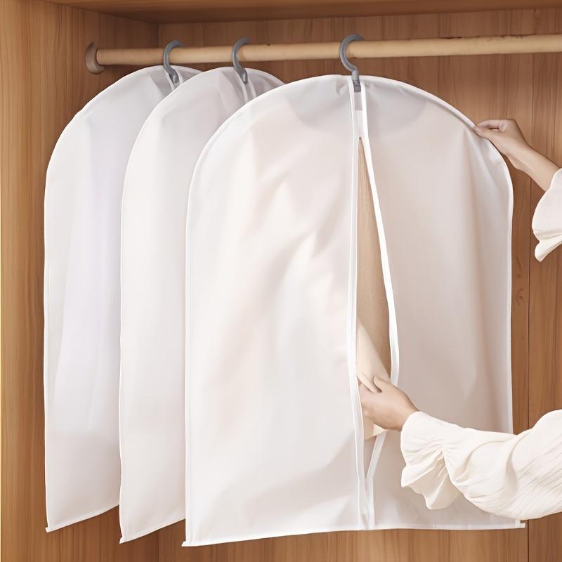 Of 5 Three-Dimensional Dust Bags for Hanging Clothes, Protective Covers for Garments, Dust-Proof Suit Bags, And Wardrobe Coat Covers