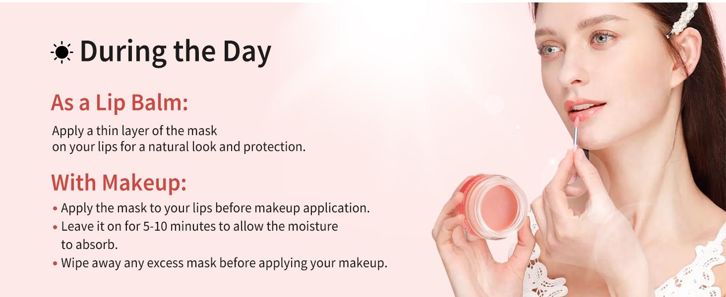 Lip Mask with Hyaluronic Acid - Overnight Butter Balm - Moisturizer for Very Dry Lips Skincare Collagen Comfort Moisture Hydrate Hydrating Moisturizing