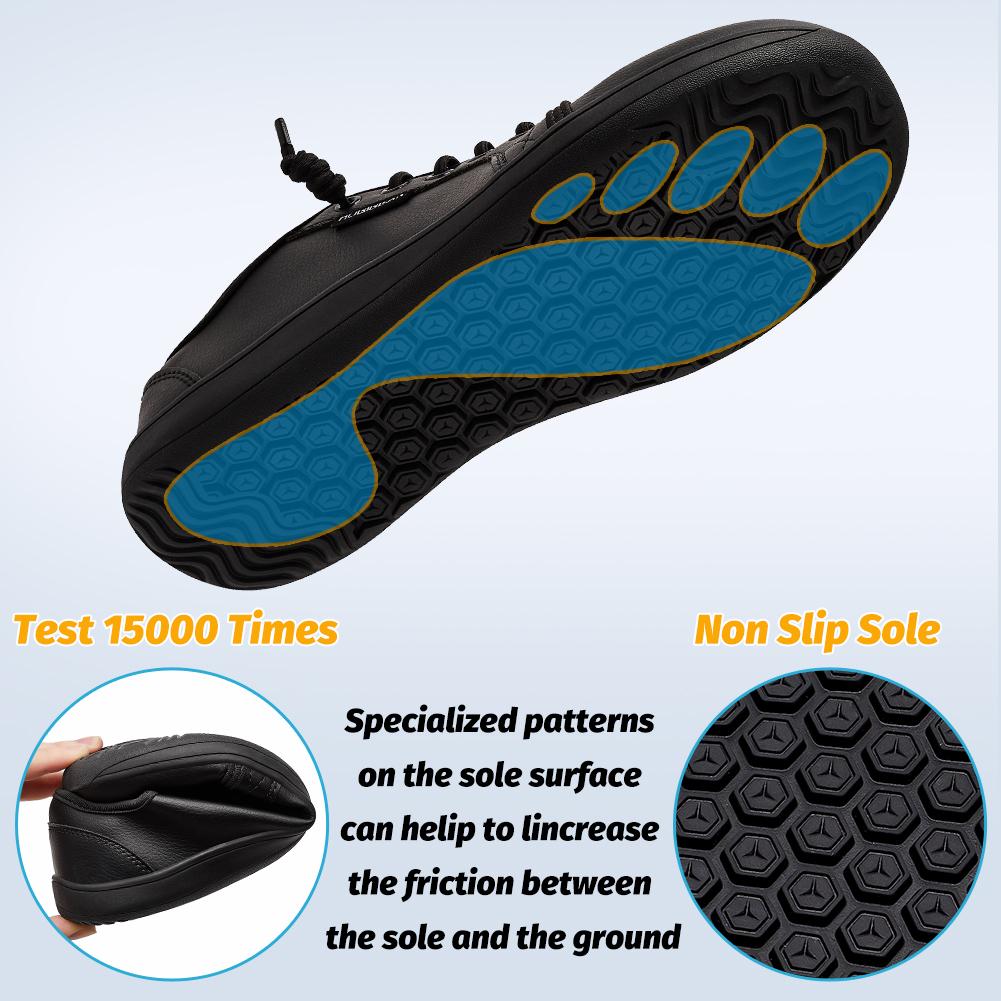 HOBIBEAR Womens Mens Wide Minimalist Barefoot Sneakers Zero Drop Slip on Shoes Lightweight Comfortable