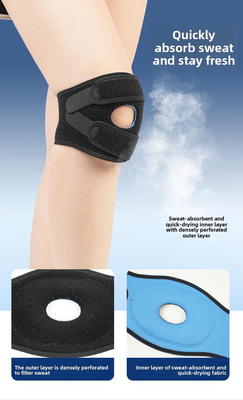 Knee Brace with Patella Gel Pad - Adjustable Compression Knee Support for Running, Gym, Meniscus Tear & Joint Pain Relief
