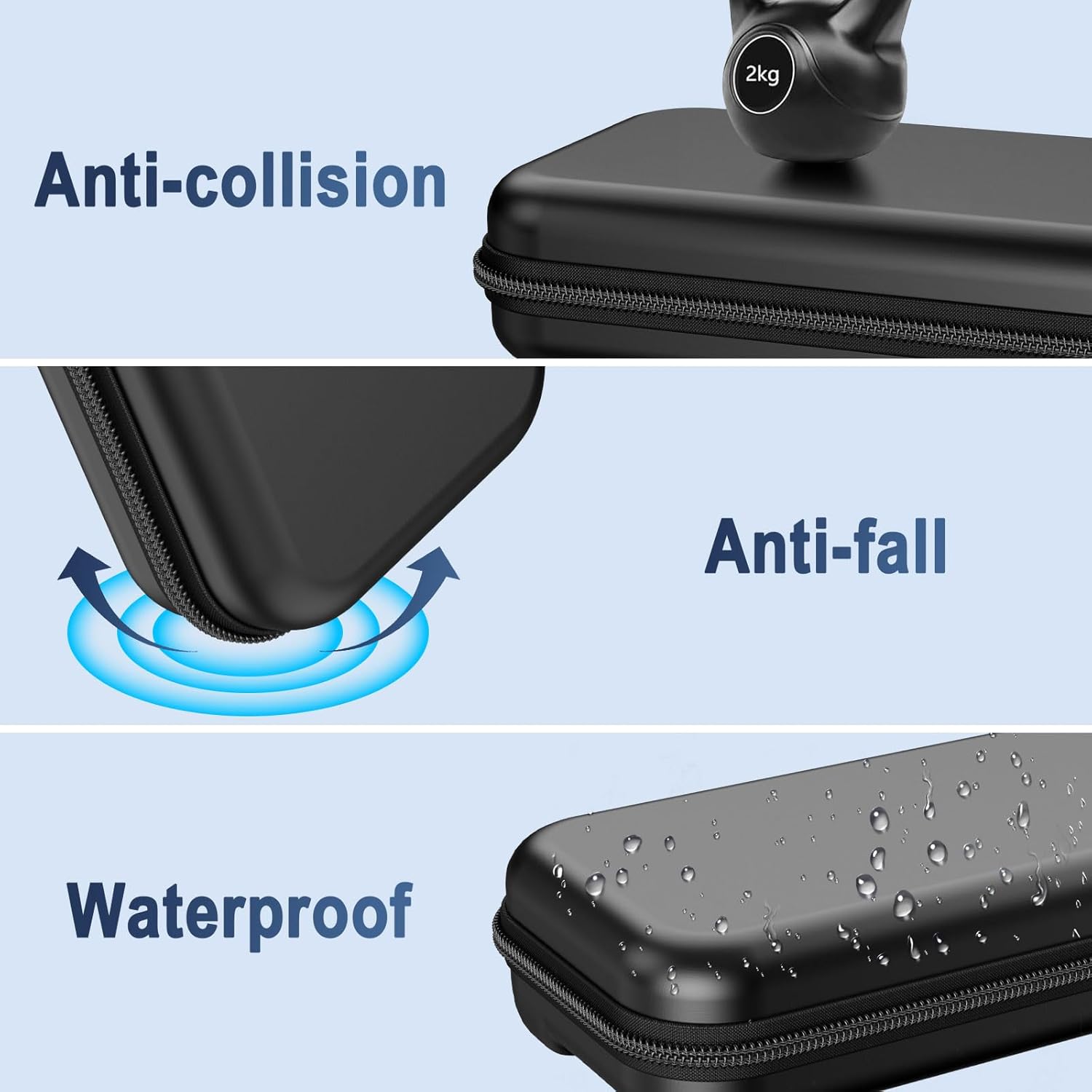 HEYSTOP Switch 2 Protection Case, Protective Hard Shell Travel Carrying Case Pouch for Console & Accessories, Black