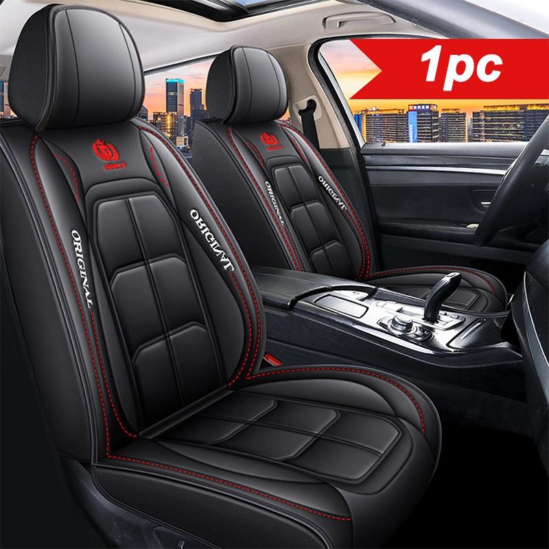 PU Leather Front Car Seat Cover, Universal Fit for Sedans, SUVs and Trucks, No Filler, Luxury Seat Protector, Easy to Install