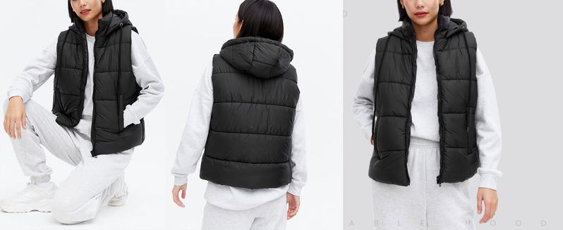 YeeZaa Women's Puffer Vest with Removable Hood 2025 TikTokShopHolidayHaul Christmas Sleeveless Full Zip Quilted Down Jacket Womenswear Chic zip  up