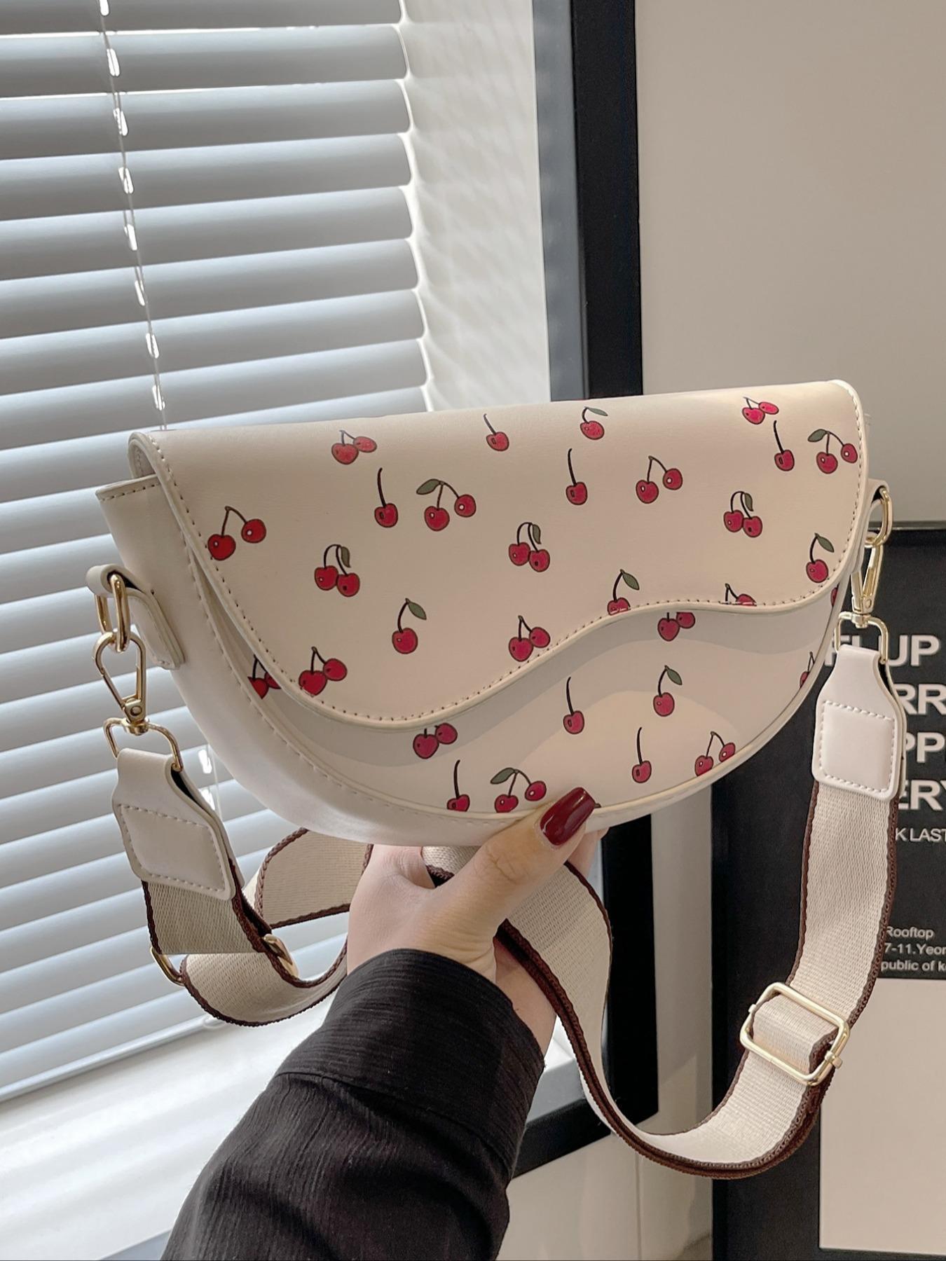 Women's Retro Solid Color Saddle Bag, Wide Shoulder Strap Messenger Bag, Fashionable Classic Popular Shoulder Bag, Suitable for Daily Outing