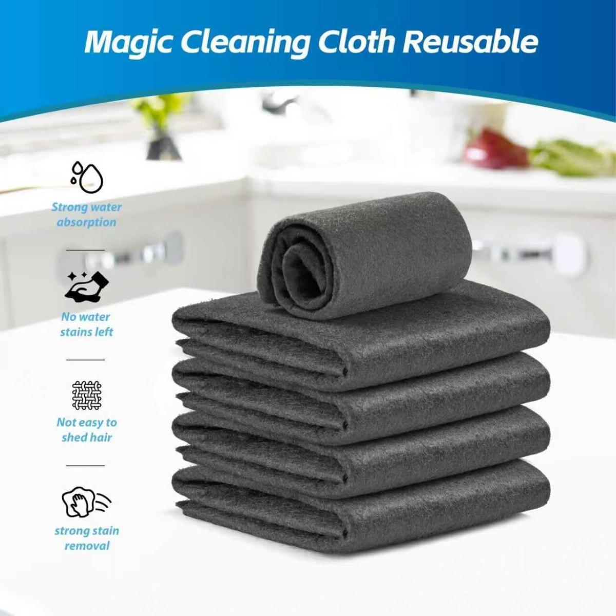 Thickened Magic Cleaning Cloth for Glass, Lint Streak Free Microfiber Cloth Reusable, Cleaning Rags Wipes for Windows, Cars, Mirrors