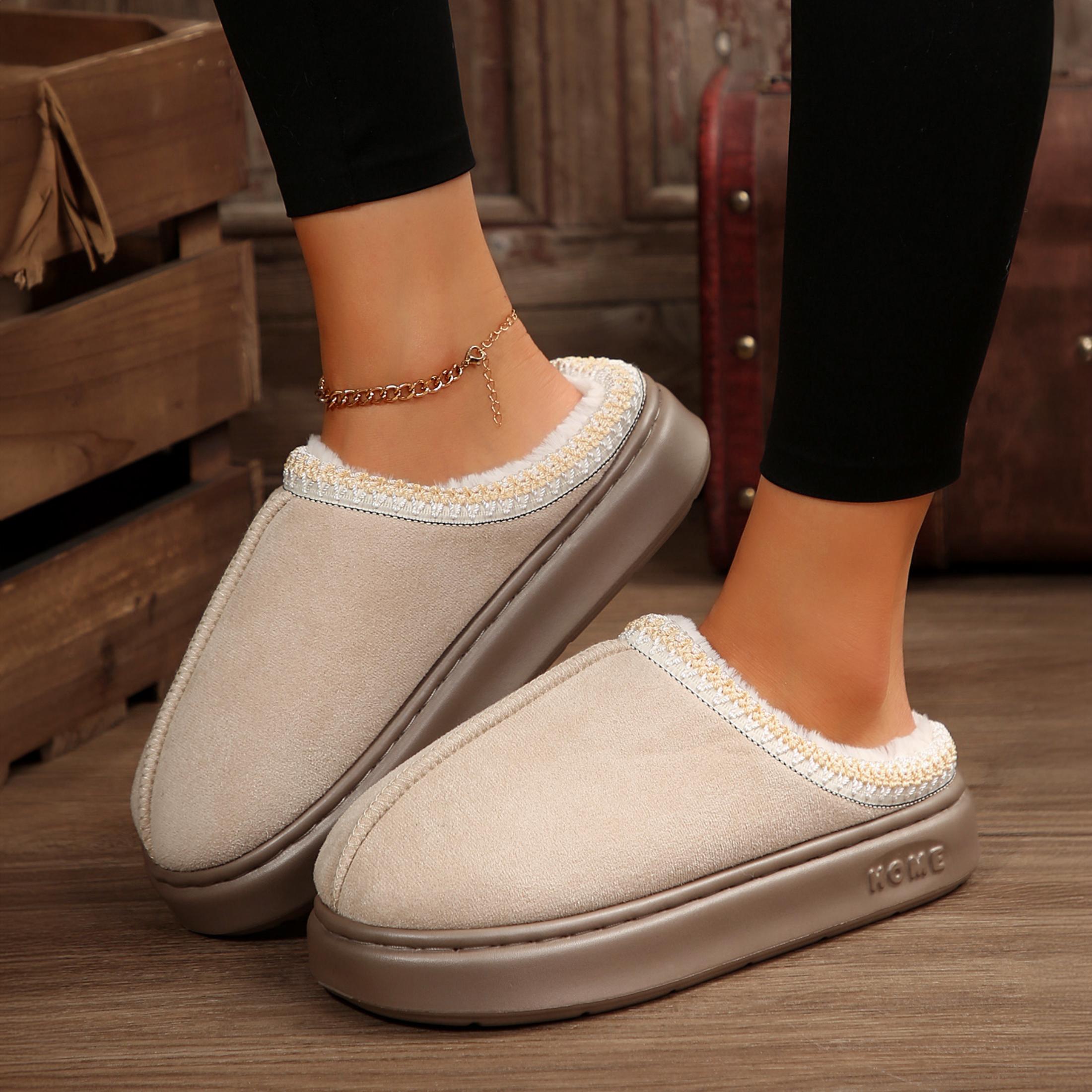 Women's Cozy Winter Flat Platform Snow Booties - Casual Cotton Short Footwear, Perfect for Camel Outfits Women's Cozy Winter Flat Platform Snow Booties - Casual Cotton Short Footwear, Perfect for Camel Outfits