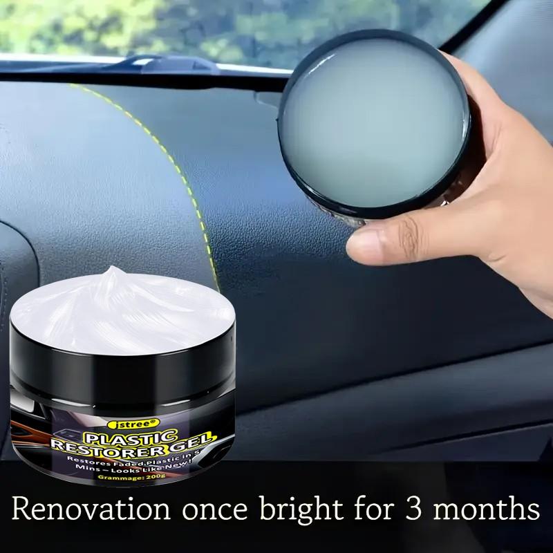 Jstree Plastic Refinish Paste, Car Interior Aging Repair, Plastic Restoration Tool, 200g, Automotive Care Essentials