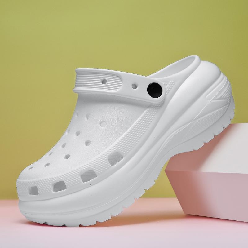 Classic Thick Sole Cloud Shoes for Men and Women, Eva Material, Casual Style, All Seasons, Solid Pattern, Less Than Ankle Height