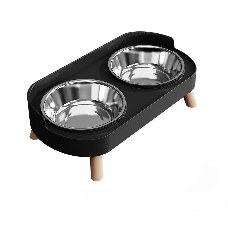 Cat Feeder 2-In-1, Stainless Steel Non-Slip Dual Bowl, Easy Clean, Multiple Colors, Perfect Gift, Anti-Tip Pet Food and Water Dish