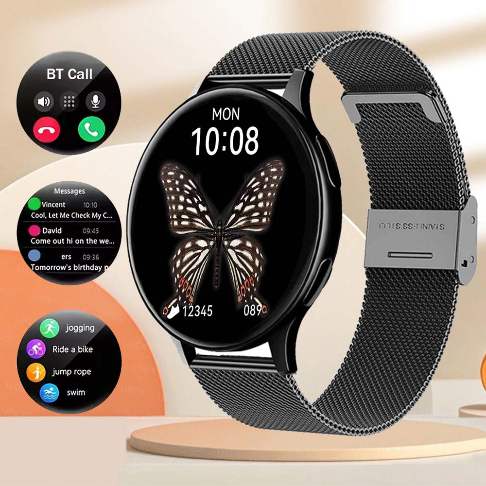 1.52 Inch Fashion SmartWatch Digital Watch with Multiple Health Tracker Sport Modes Notification Reminder Voice Assistant Motion Trajectory Custom Photo BT Call Sports SmartWatches For Women Gift Multifunctional