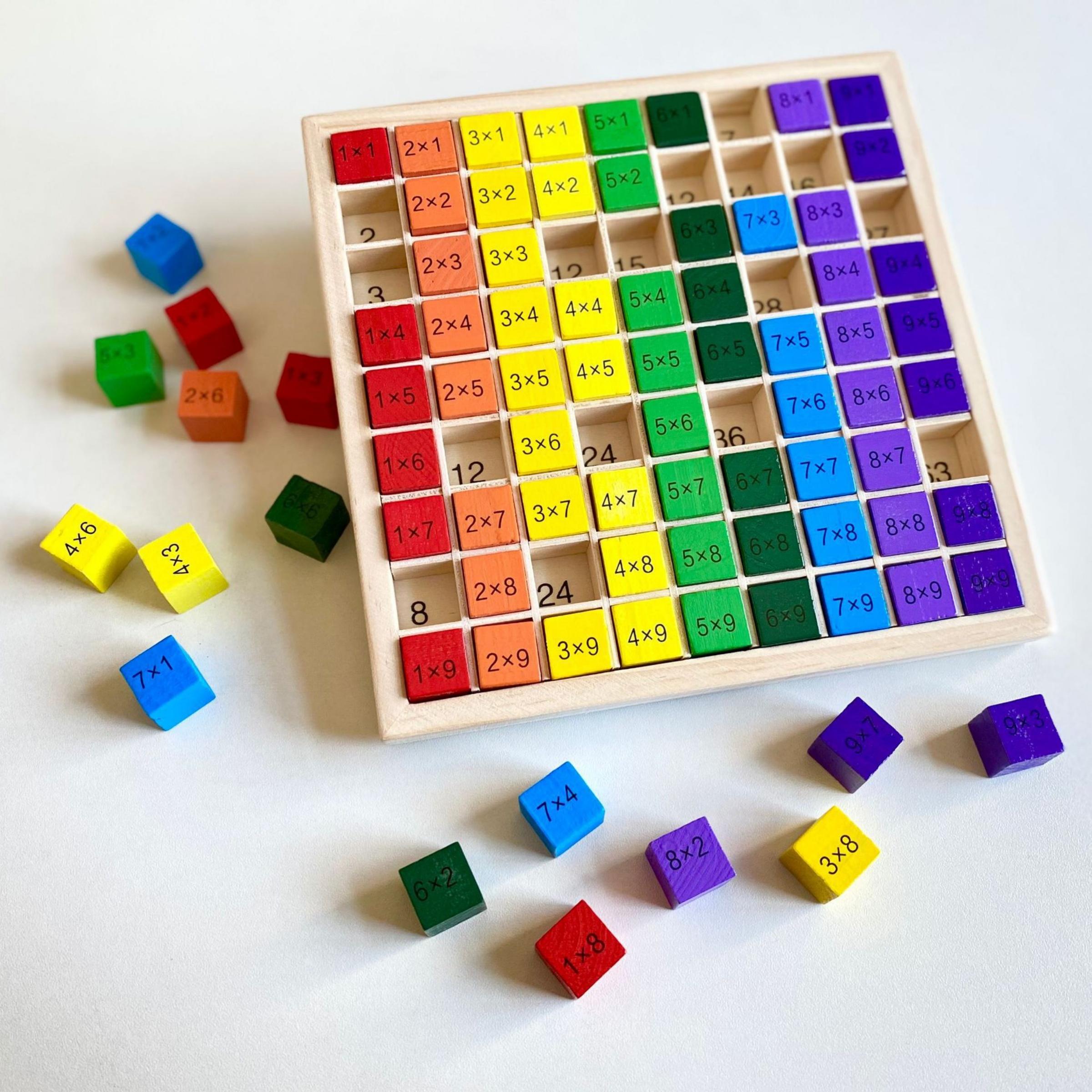 Wooden 99 Counting Chart, 1 Count Multiplication Maths Chart, Educational Learning Activities, Early Maths Skill Development Tool