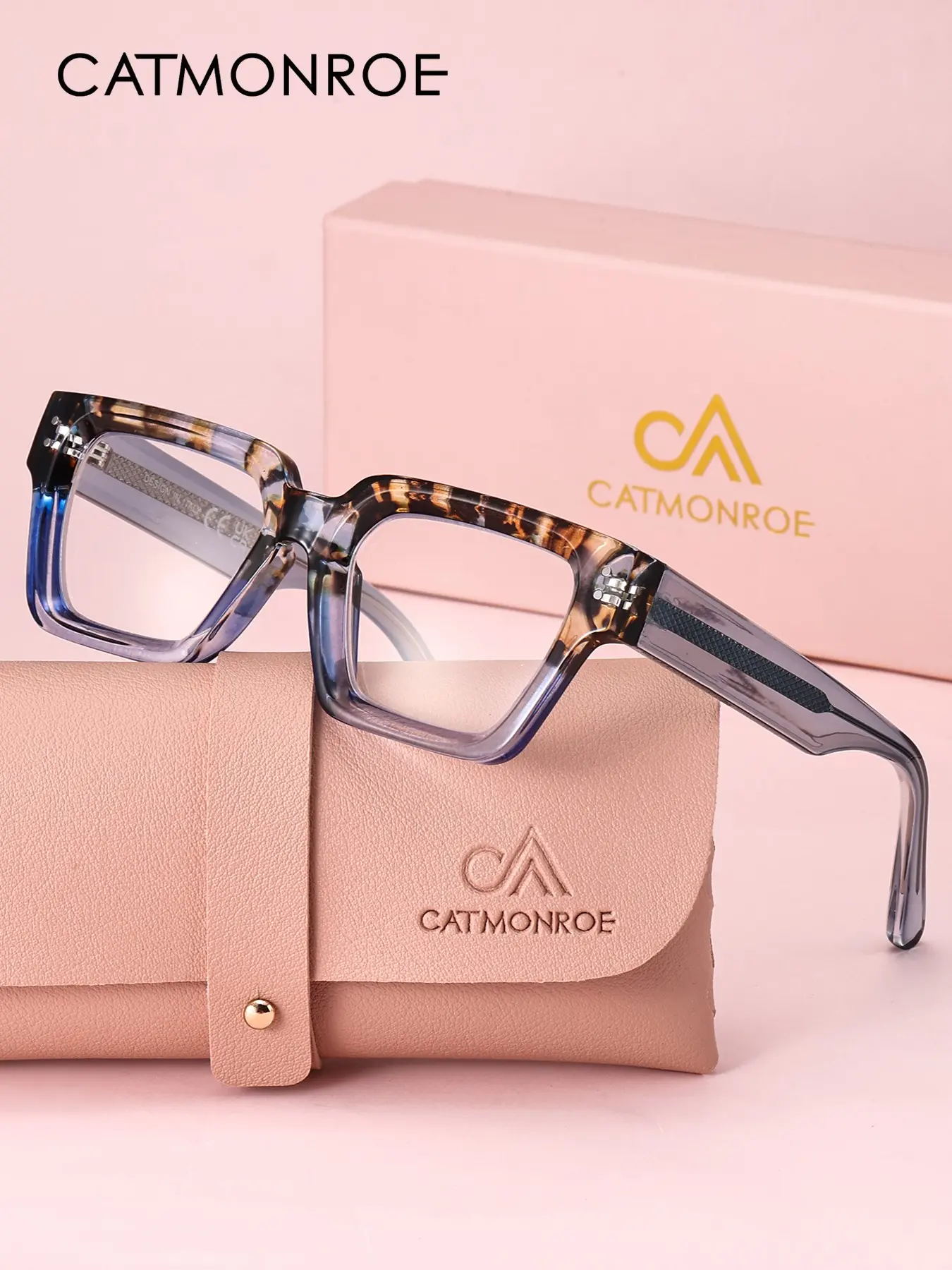 CATMONROE Retro Leopard Women's Anti Blue Light Reading Glasses, Ideal for Office, Study & Newspaper Reading, Lightweight for All-Day Comfort