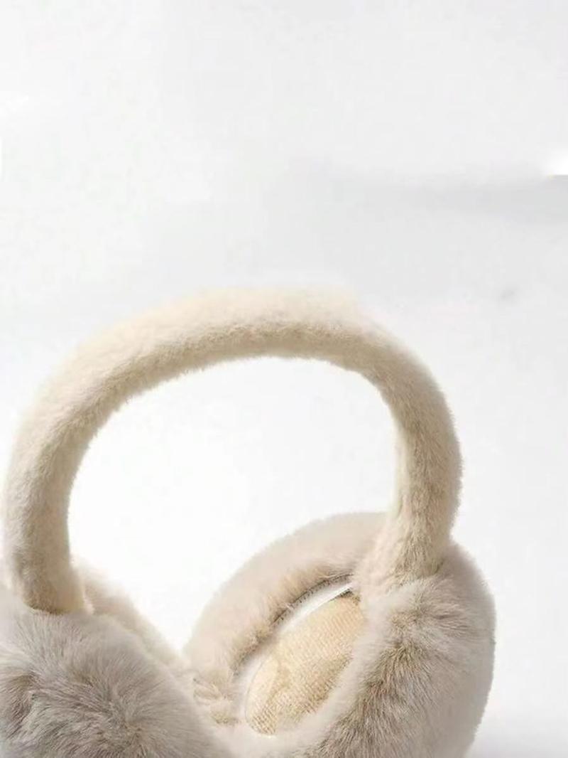 Winter Foldable Ear Warmer, Ear Protectors, Thick Soft Fleece Material, Random Color, Suitable for Commuting, Cycling, Skiing, Outdoor Activities