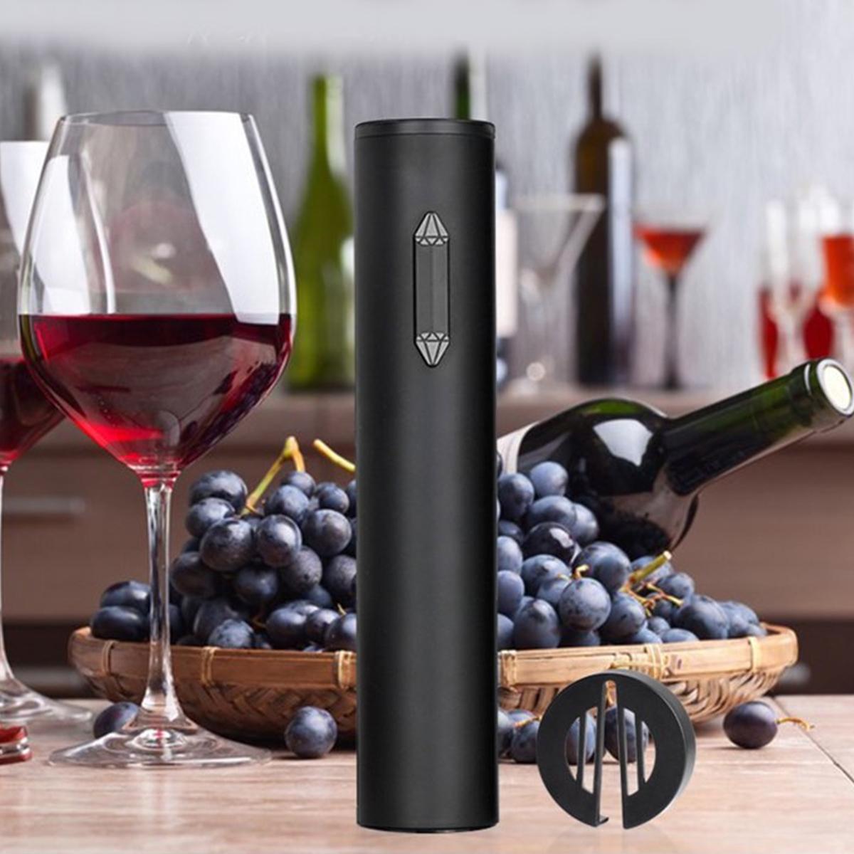 4-in-1 Electric Wine opener,, Wine Screw Puller, Corkscrew bottle opener,simulating manual slow openning to keep cork smooth reusable, Automatic and durable, for Wine Lovers Kitchen Home Bar Wedding Gift