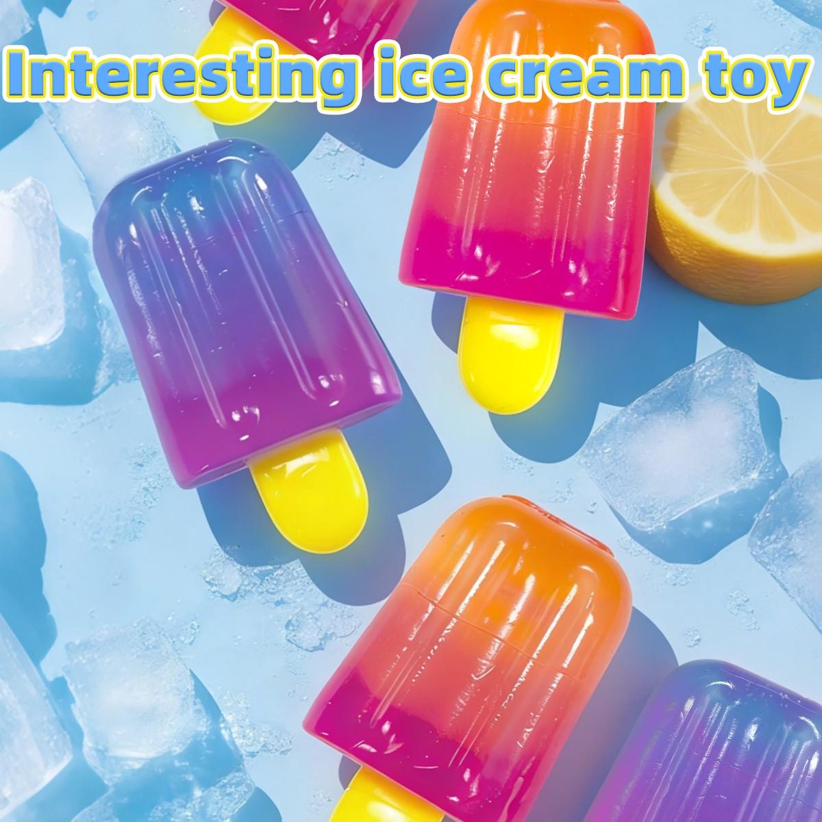 Soft Gel Ice Cream Stress Relief Toy, Squeeze Toy, Summer Ice Cream Shape, Relaxing Toy, Novelty Gift, Birthday Party Favors