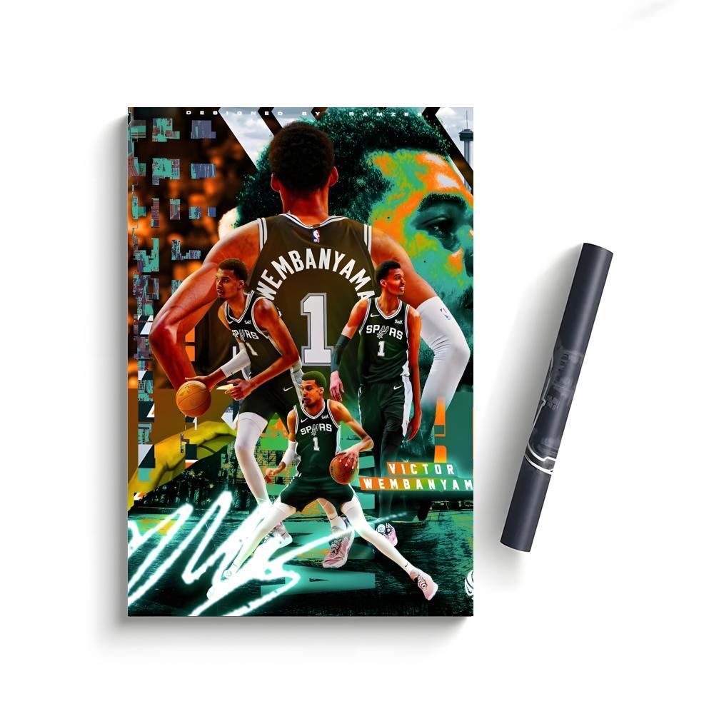 Victor Wembanyama Poster Bedroom Home Decor Art Poster Perfect Gift for Family and Friends